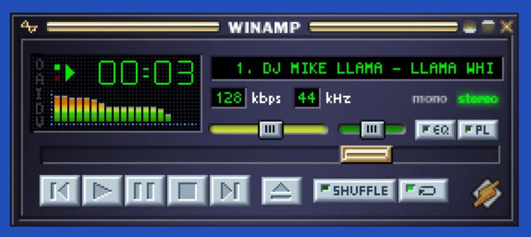 WinAmp 2 user interface